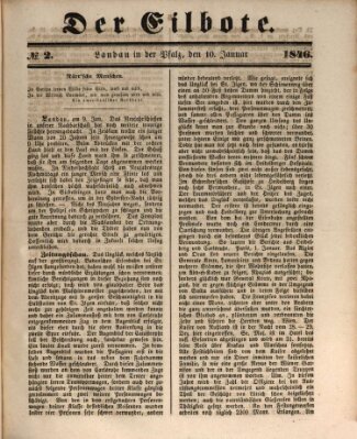 Der Eilbote Samstag 10. Januar 1846