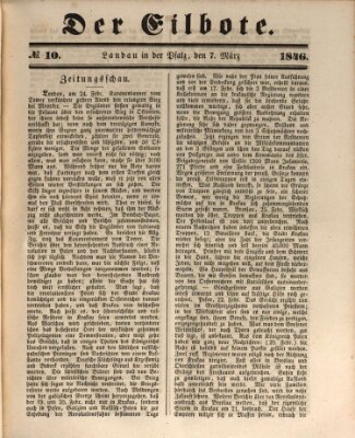 Der Eilbote Samstag 7. März 1846