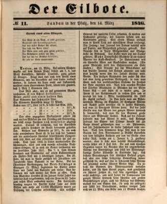 Der Eilbote Samstag 14. März 1846