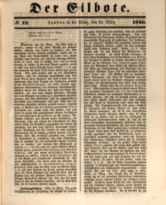 Der Eilbote Samstag 21. März 1846