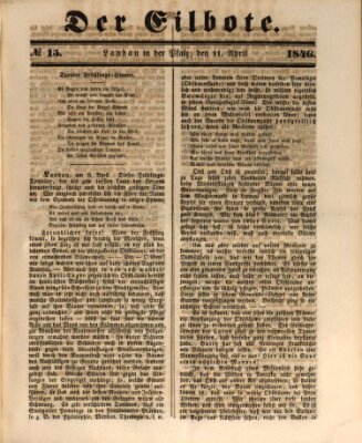 Der Eilbote Samstag 11. April 1846