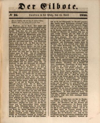 Der Eilbote Samstag 18. April 1846