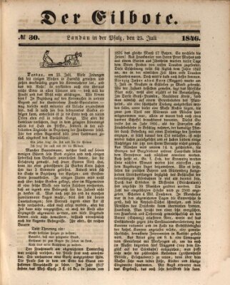 Der Eilbote Samstag 25. Juli 1846