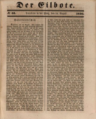 Der Eilbote Freitag 14. August 1846