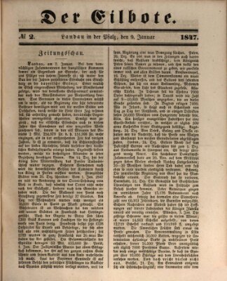 Der Eilbote Samstag 9. Januar 1847