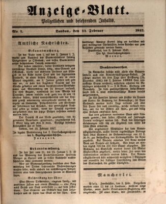 Der Eilbote Samstag 13. Februar 1847