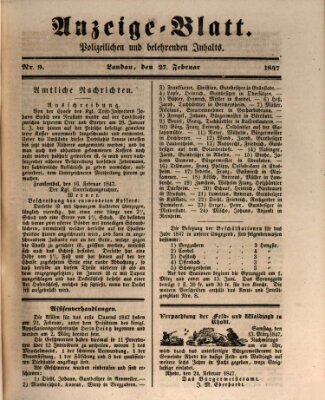 Der Eilbote Samstag 27. Februar 1847