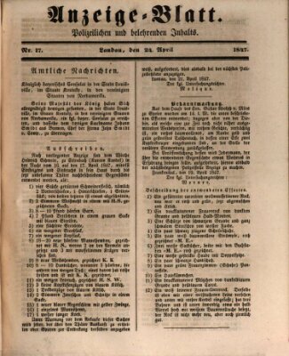 Der Eilbote Samstag 24. April 1847