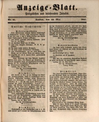 Der Eilbote Samstag 22. Mai 1847