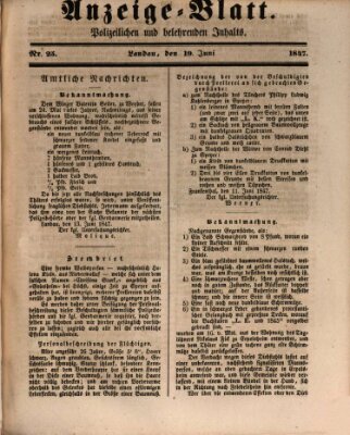 Der Eilbote Samstag 19. Juni 1847