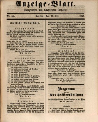 Der Eilbote Samstag 17. Juli 1847