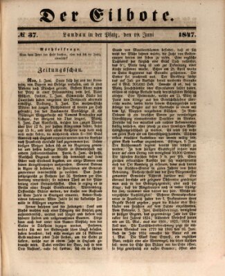 Der Eilbote Samstag 19. Juni 1847