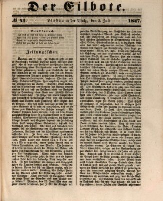 Der Eilbote Samstag 3. Juli 1847