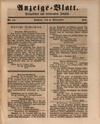 Der Eilbote Samstag 6. November 1847