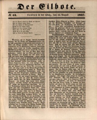 Der Eilbote Mittwoch 18. August 1847