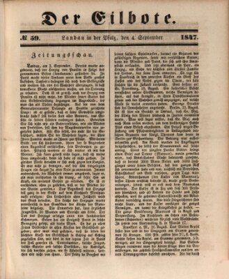 Der Eilbote Samstag 4. September 1847