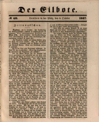 Der Eilbote Samstag 9. Oktober 1847