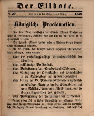 Der Eilbote Mittwoch 8. März 1848