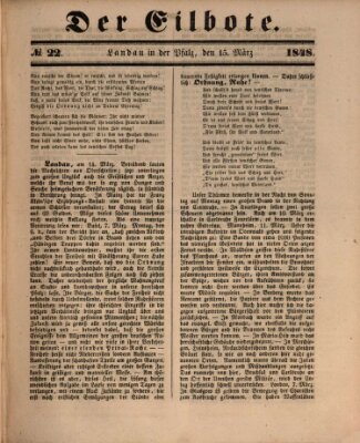 Der Eilbote Mittwoch 15. März 1848