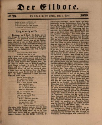 Der Eilbote Mittwoch 5. April 1848