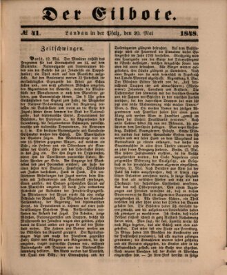 Der Eilbote Samstag 20. Mai 1848