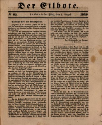 Der Eilbote Mittwoch 2. August 1848