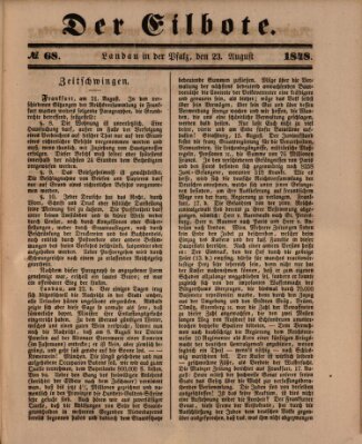 Der Eilbote Mittwoch 23. August 1848