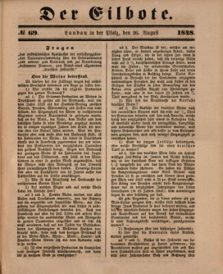 Der Eilbote Samstag 26. August 1848