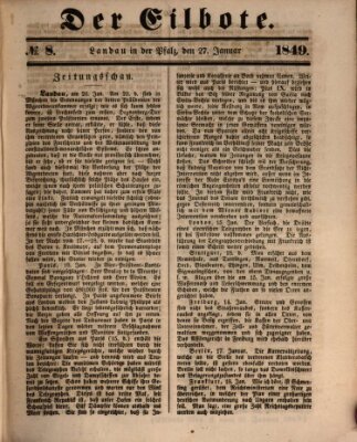 Der Eilbote Samstag 27. Januar 1849