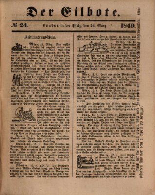 Der Eilbote Samstag 24. März 1849