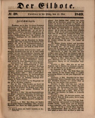 Der Eilbote Samstag 12. Mai 1849