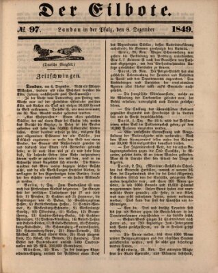 Der Eilbote Samstag 8. Dezember 1849