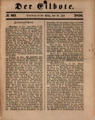 Der Eilbote Samstag 27. Juli 1850