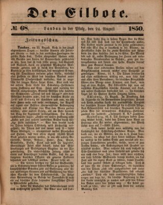 Der Eilbote Samstag 24. August 1850