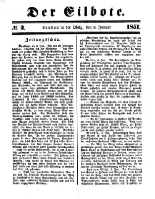 Der Eilbote Mittwoch 8. Januar 1851