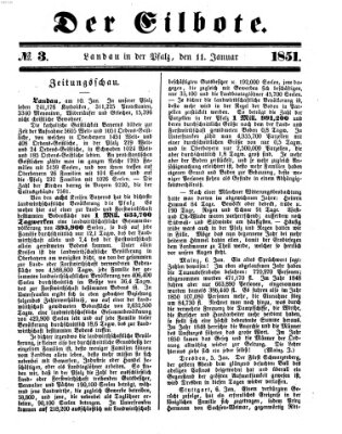 Der Eilbote Samstag 11. Januar 1851