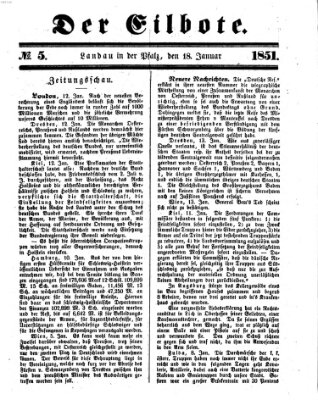 Der Eilbote Samstag 18. Januar 1851