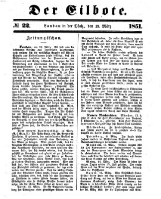 Der Eilbote Mittwoch 19. März 1851