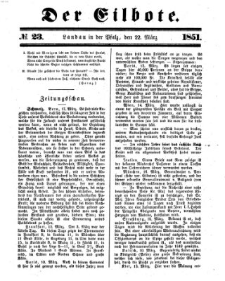 Der Eilbote Samstag 22. März 1851