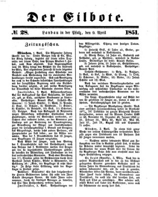 Der Eilbote Mittwoch 9. April 1851