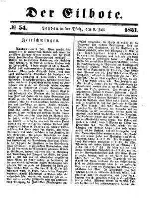 Der Eilbote Mittwoch 9. Juli 1851