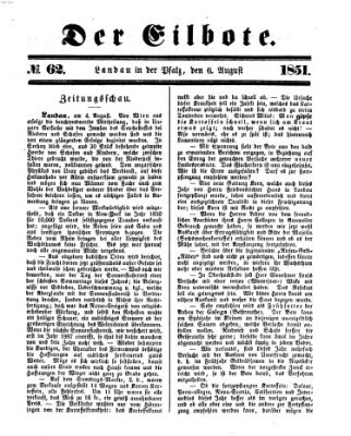 Der Eilbote Mittwoch 6. August 1851