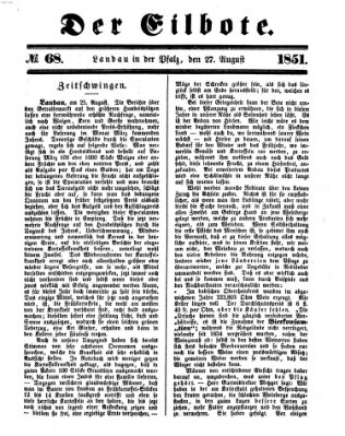 Der Eilbote Mittwoch 27. August 1851