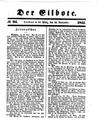 Der Eilbote Samstag 29. November 1851