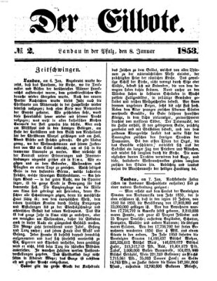 Der Eilbote Samstag 8. Januar 1853