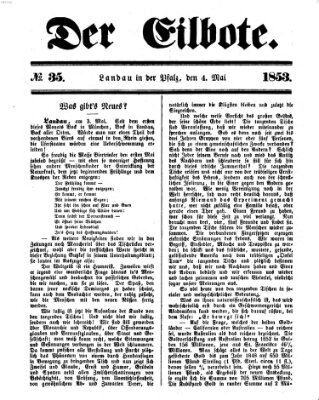 Der Eilbote Mittwoch 4. Mai 1853