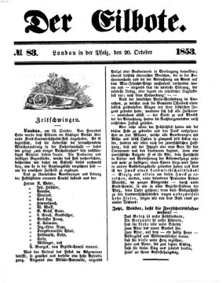 Der Eilbote Donnerstag 20. Oktober 1853