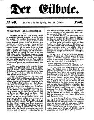 Der Eilbote Samstag 29. Oktober 1853