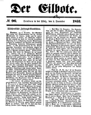 Der Eilbote Samstag 3. Dezember 1853