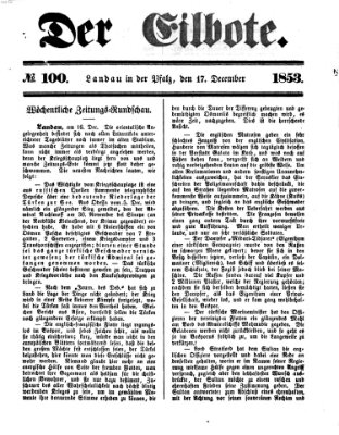 Der Eilbote Samstag 17. Dezember 1853